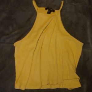 Light yellow Forever 21 tank top